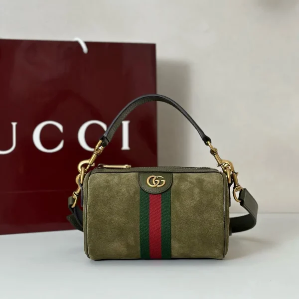 Gucci Suede Top Handle Crossbody Bag image 1