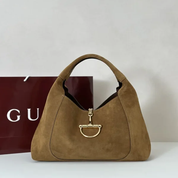 Gucci Suede Hobo Shoulder Bag image 1