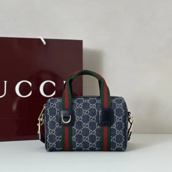 Gucci Monogram Denim Top Handle Bag image 1