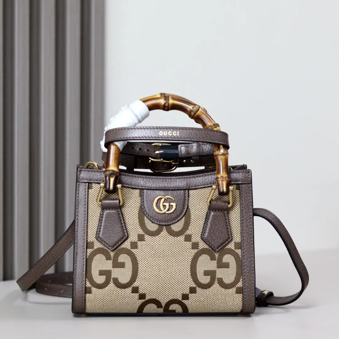 Gucci GG Diana Bamboo Top Handle Tote Bag image 1
