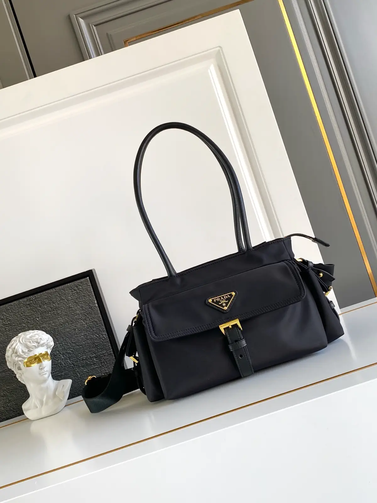 Prada Nylon Top Handle Bag image 1
