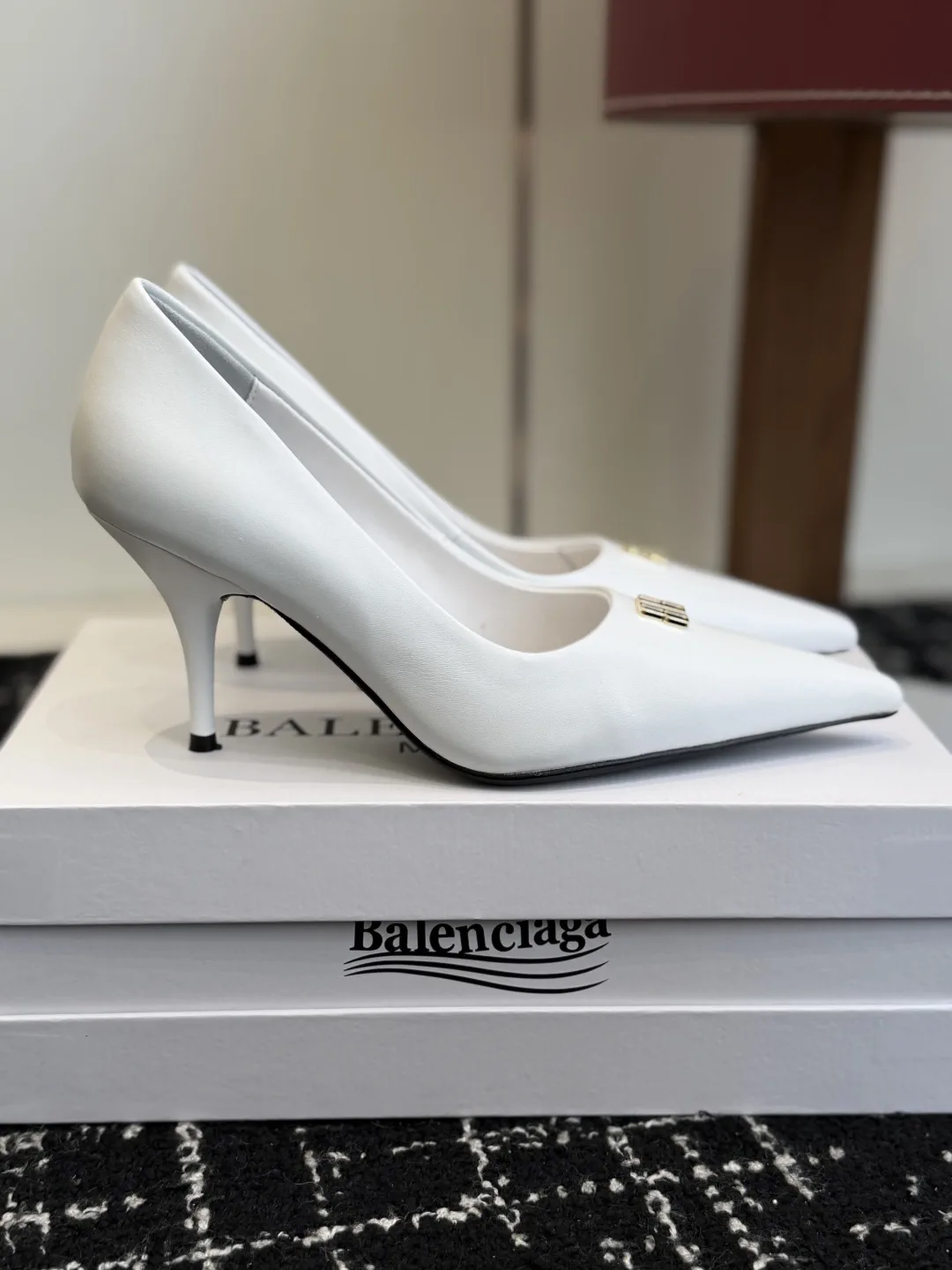 Balenciaga 25s Spring Summer New Double B Buckle Pointed Toe High Heels image 1