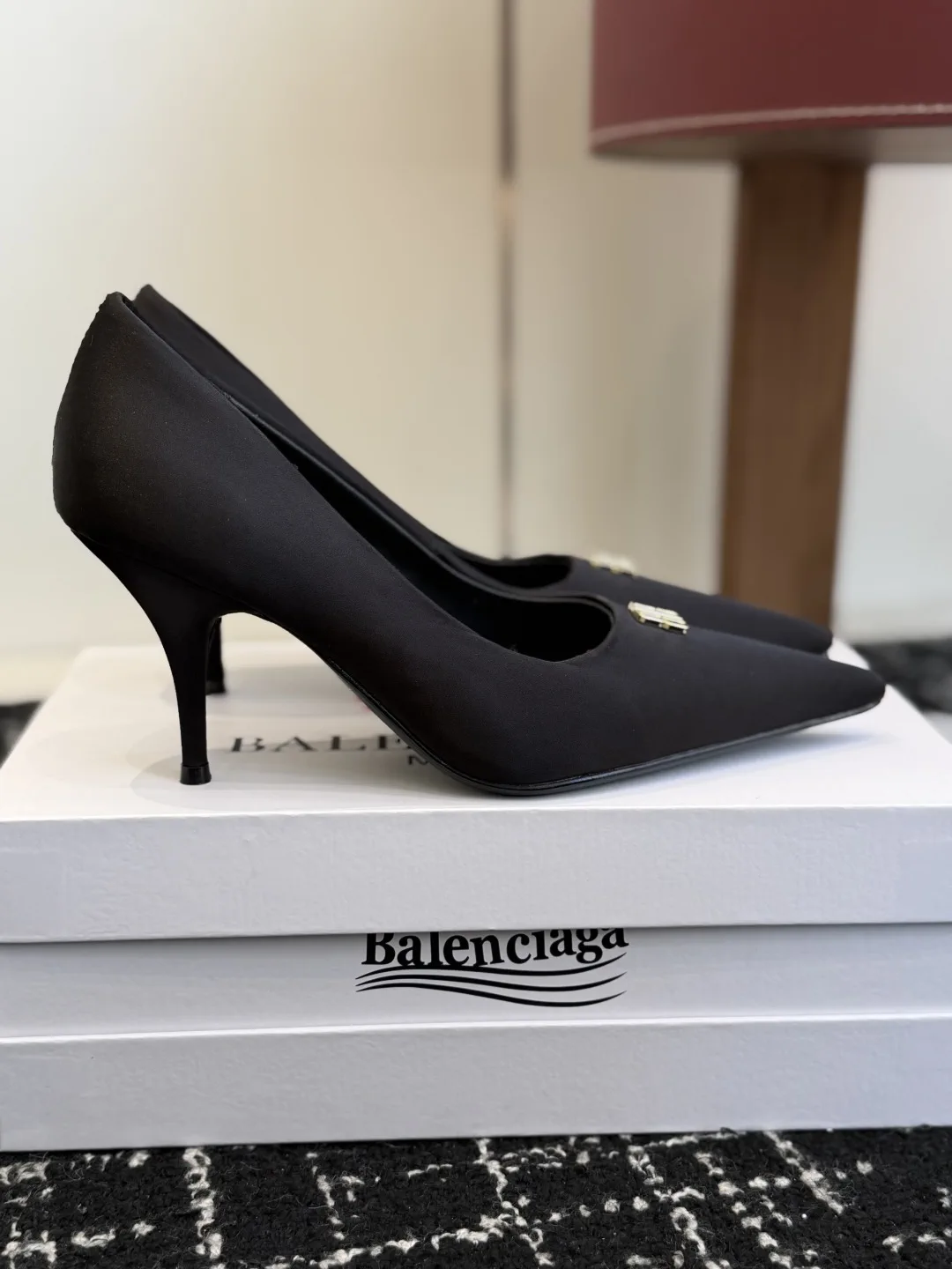 Balenciaga 25s Spring Summer New Double B Buckle Pointed Toe High Heel Pumps image 1