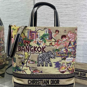 Dior Bangkok Embroidered Tote Bag image 1