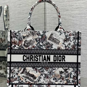 Dior Rome Memorial Embroidered Book Tote Bag image 1