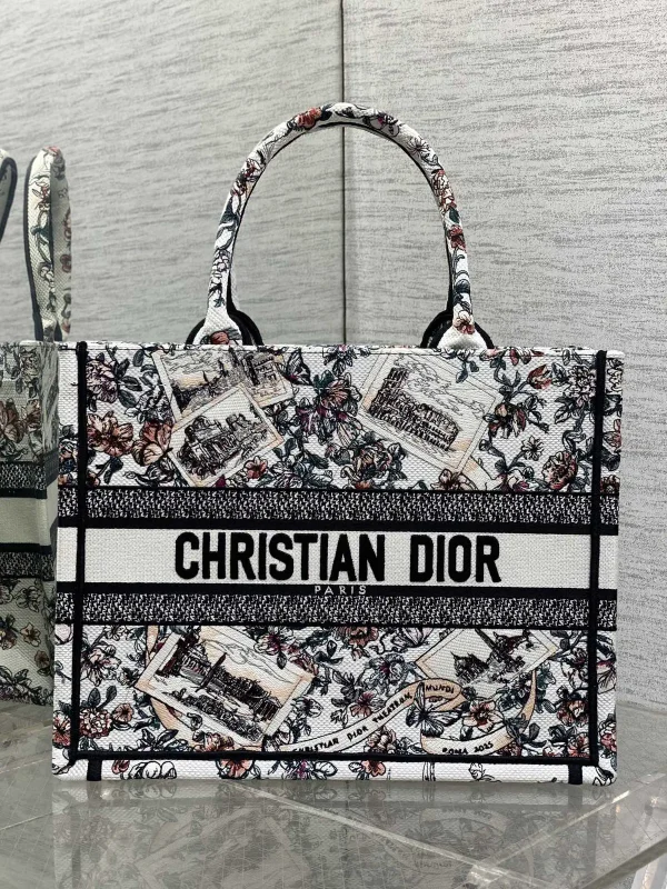 Dior Rome Memorial Embroidered Book Tote Bag image 1