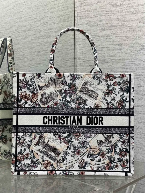 Dior Floral Roma Print Book Tote Bag image 1