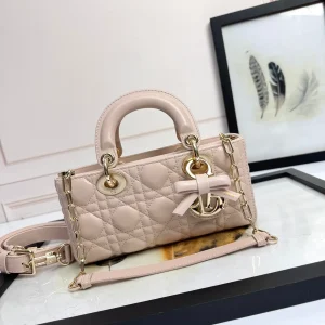 Dior Quilted Bow Detail Top Handle Bag image 1