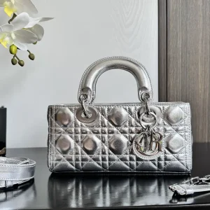 Dior D-Joy Quilted Top Handle Bag image 1