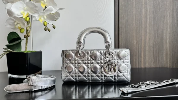 Dior D-Joy Quilted Top Handle Bag image 1