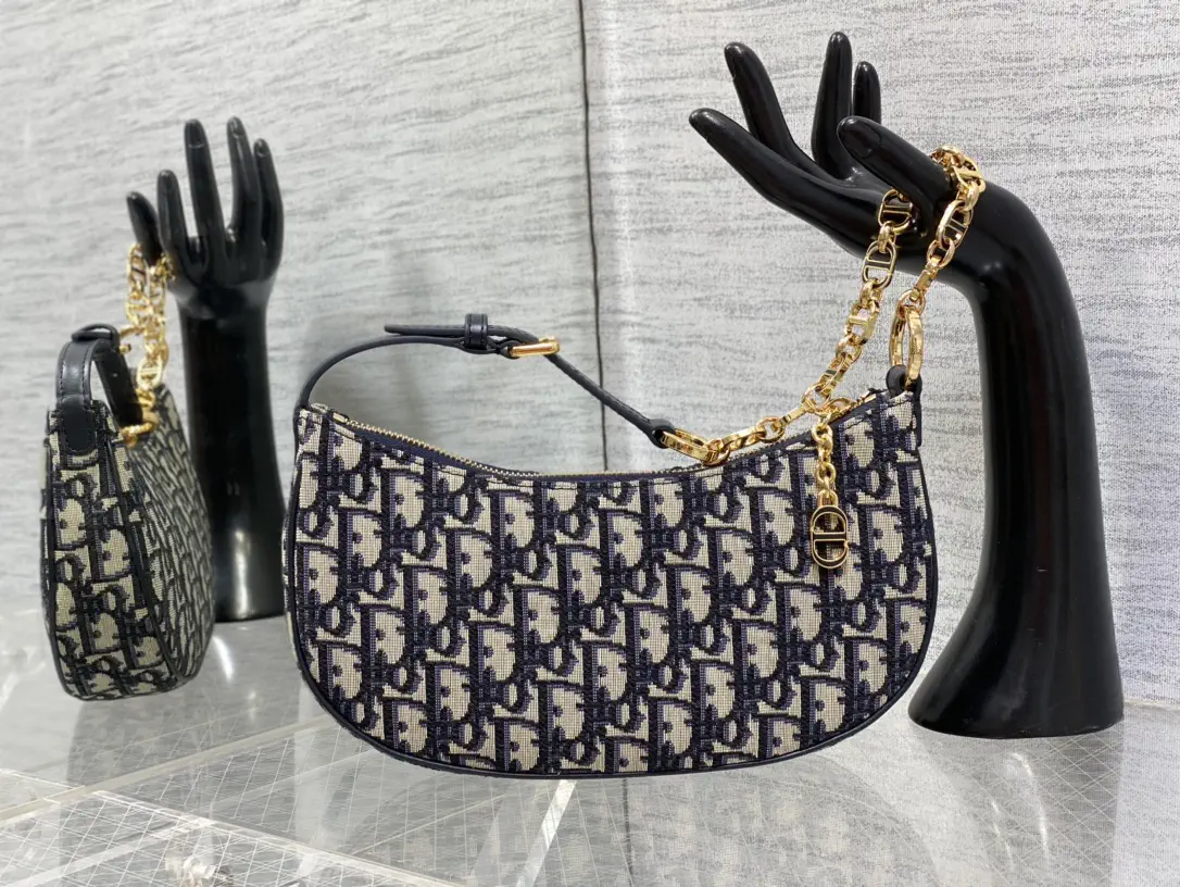 Dior Monogram Half-Moon Shoulder Bag image 1