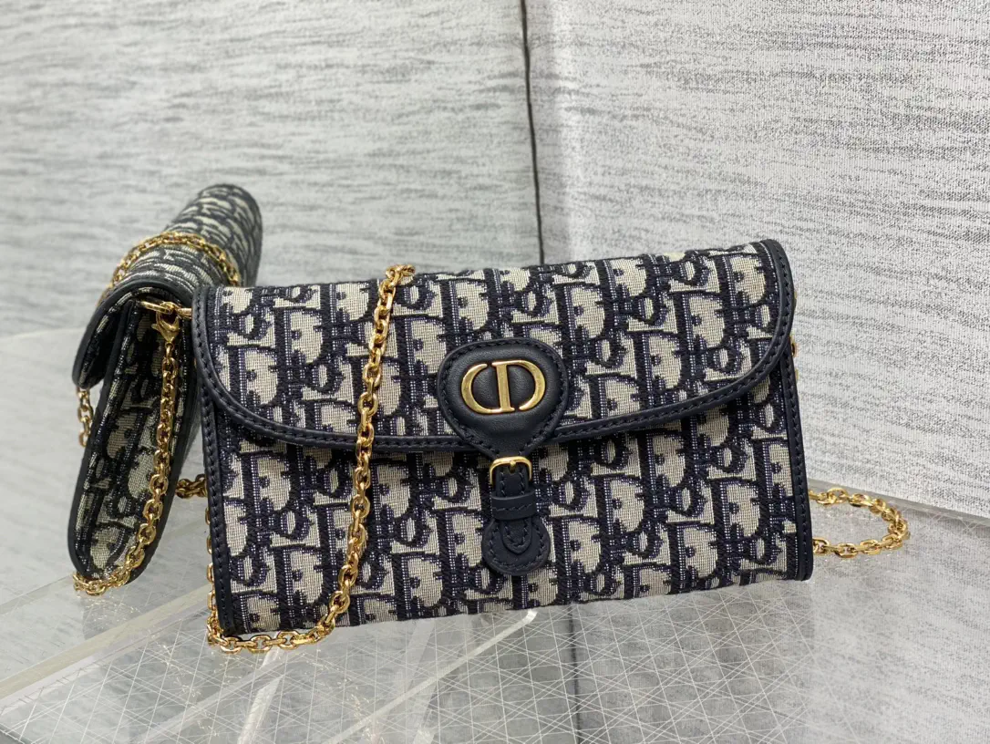 Dior Bobby Oblique Monogram Chain Wallet image 1