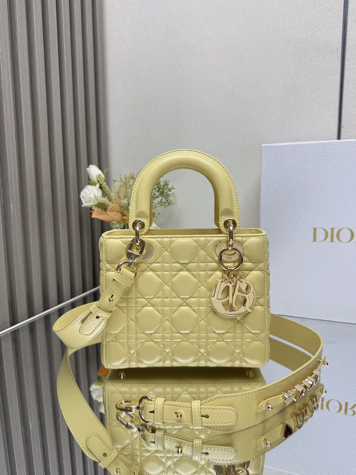 Dior Quilted Lambskin Top Handle Bag image 1