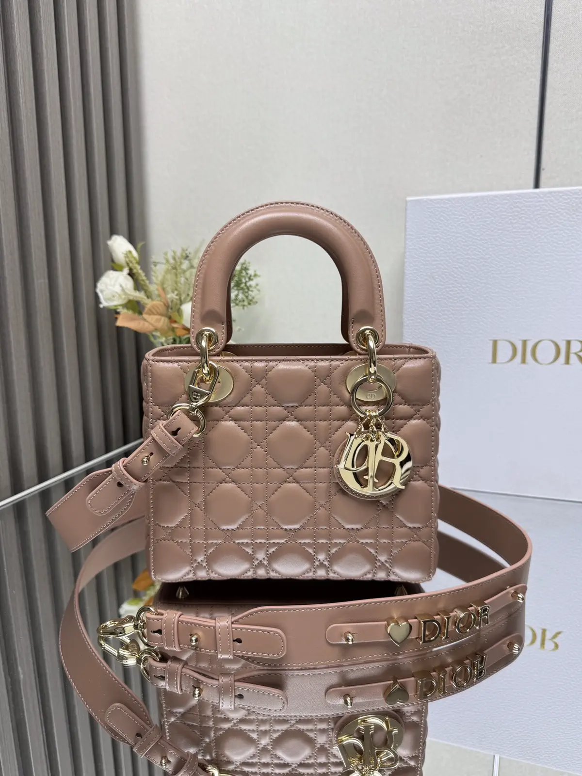 Dior Quilted Lambskin Top Handle Bag image 1
