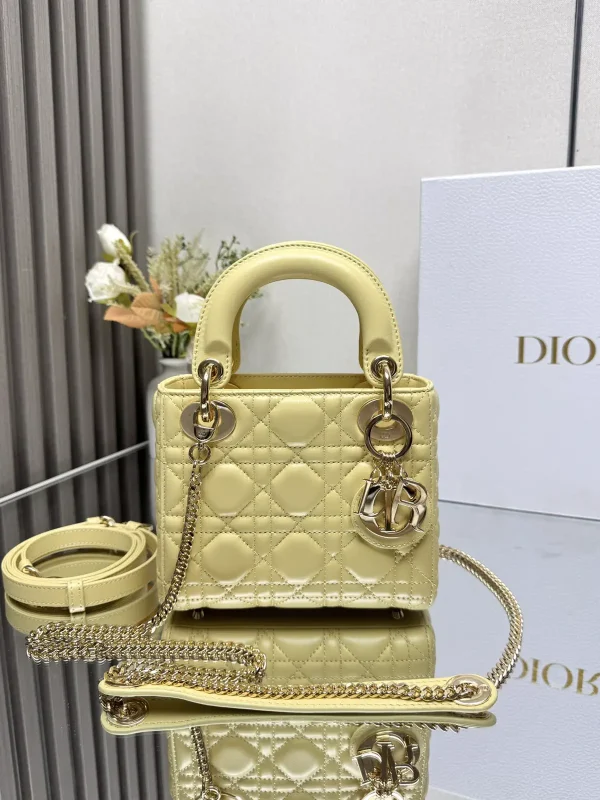 Dior Quilted Mini Lady Top Handle Bag image 1