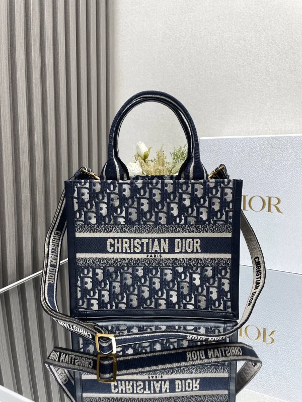 Dior Mini Book Tote Bag with Shoulder Strap image 1