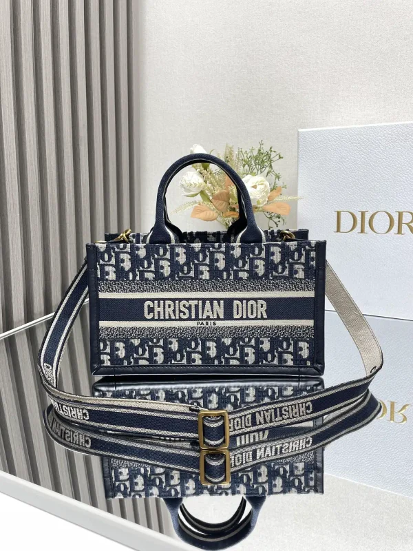 Dior Mini Book Tote Bag with Detachable Shoulder Strap image 1