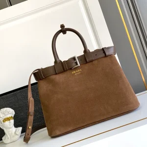 Prada Suede Top Handle Bag image 1
