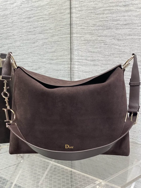 Dior Suede Hobo Shoulder Bag image 1