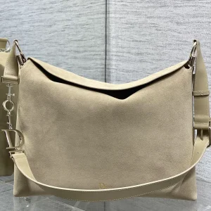 Dior Beige Suede Hobo Shoulder Bag image 1