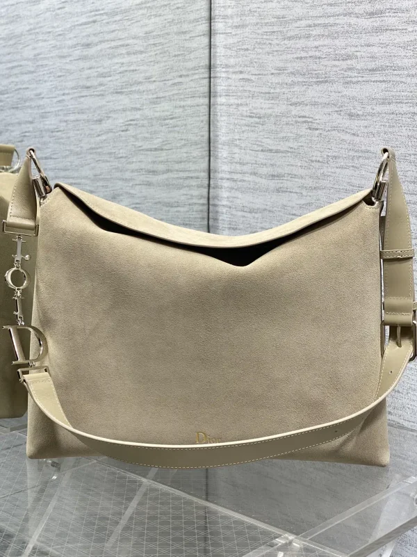 Dior Beige Suede Hobo Shoulder Bag image 1