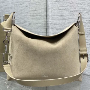 Dior Beige Suede Hobo Shoulder Bag image 1