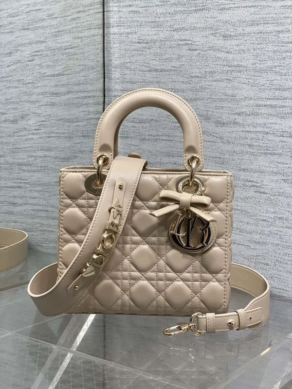 Dior Quilted Bow Detail Top Handle Bag image 1