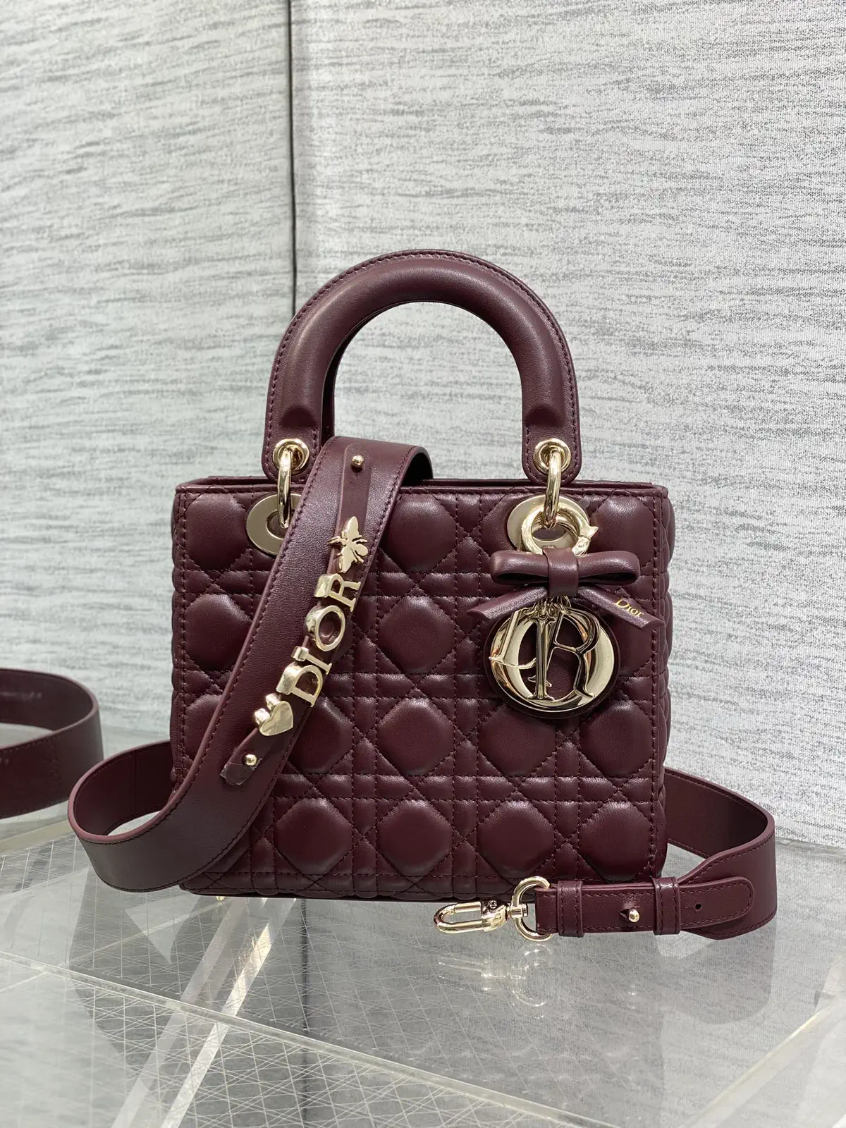 Dior Quilted Bow Detail Top Handle Bag image 1