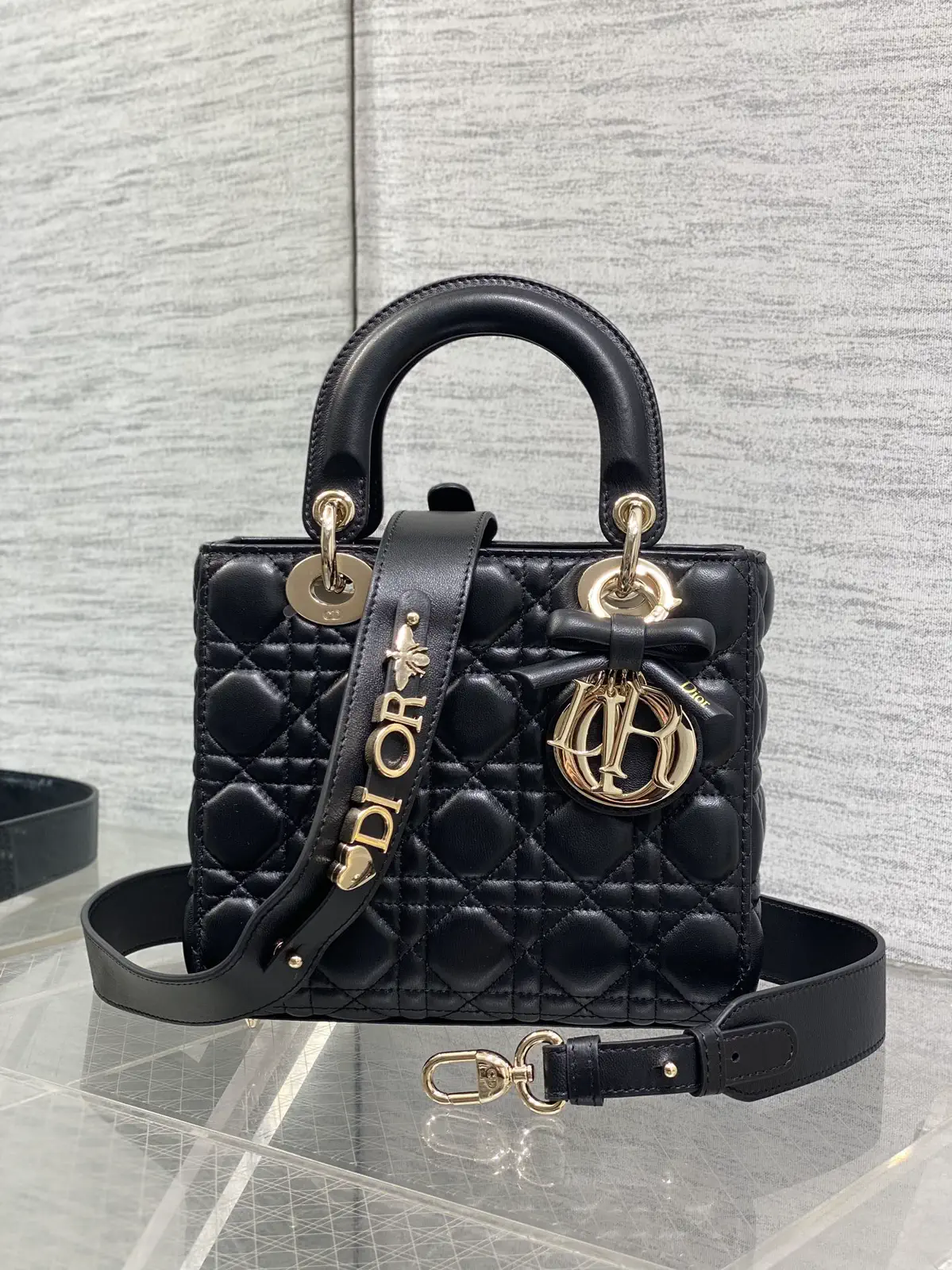 Dior Quilted Bow Top Handle Bag image 1