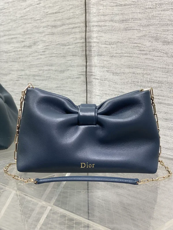 Dior Bow Detail Lambskin Chain Bag image 1