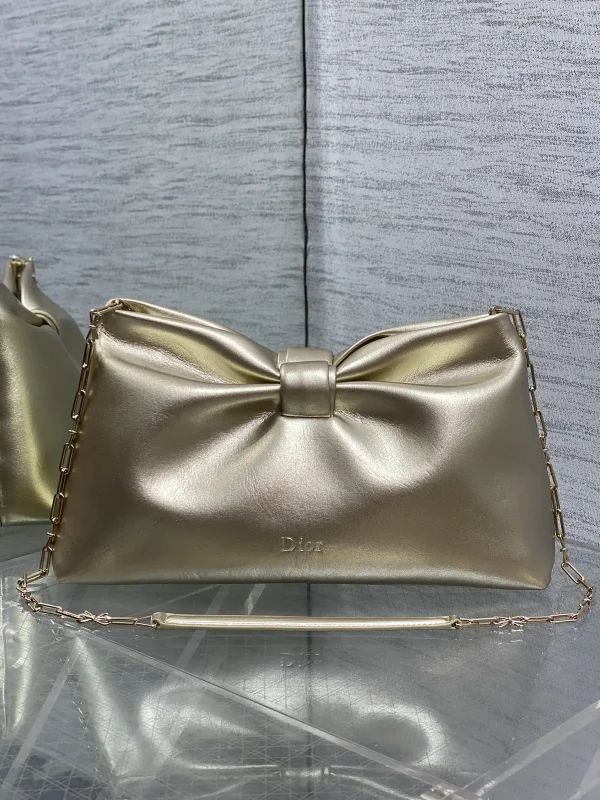 Dior Metallic Bow Detail Chain Bag image 1