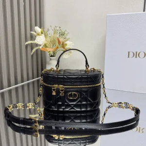 Dior 30 Montaigne Mini Vanity Quilted Top Handle Bag image 1