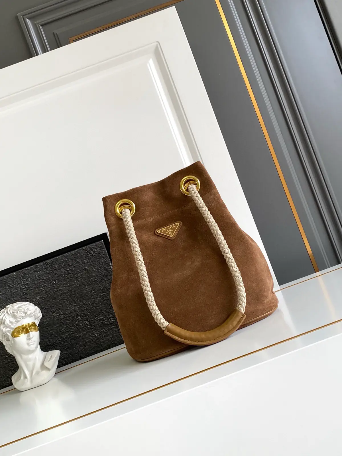 Prada Suede Bucket Bag image 1