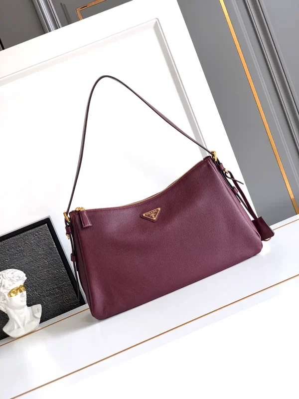 Prada Leather Hobo Shoulder Bag image 1
