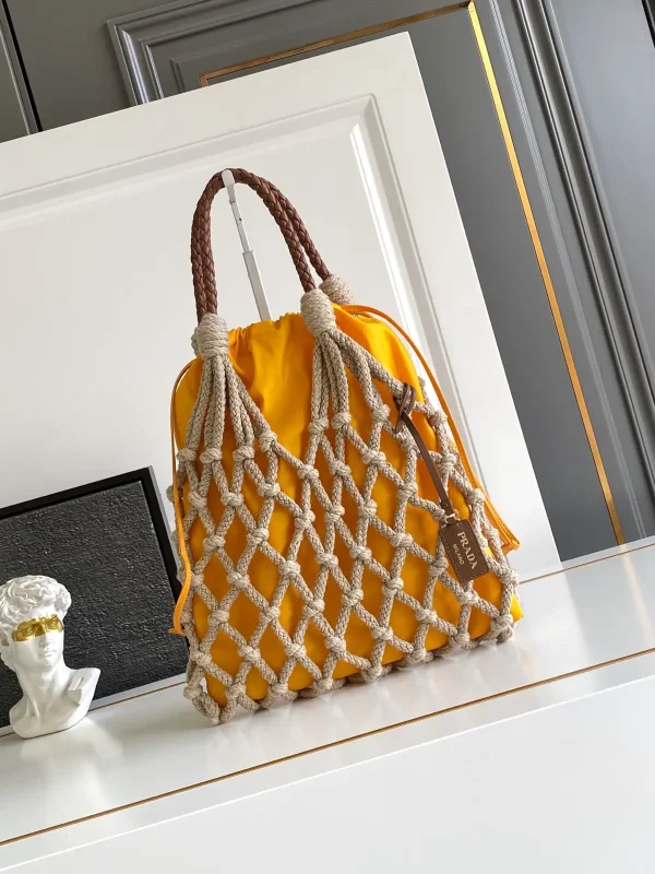 Prada Woven Net Top Handle Bag image 1