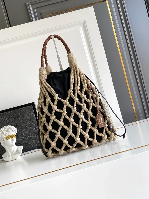 Prada Woven Net Top Handle Bag image 1