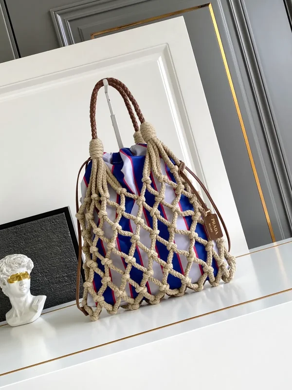 Prada Woven Net Tote Bag image 1