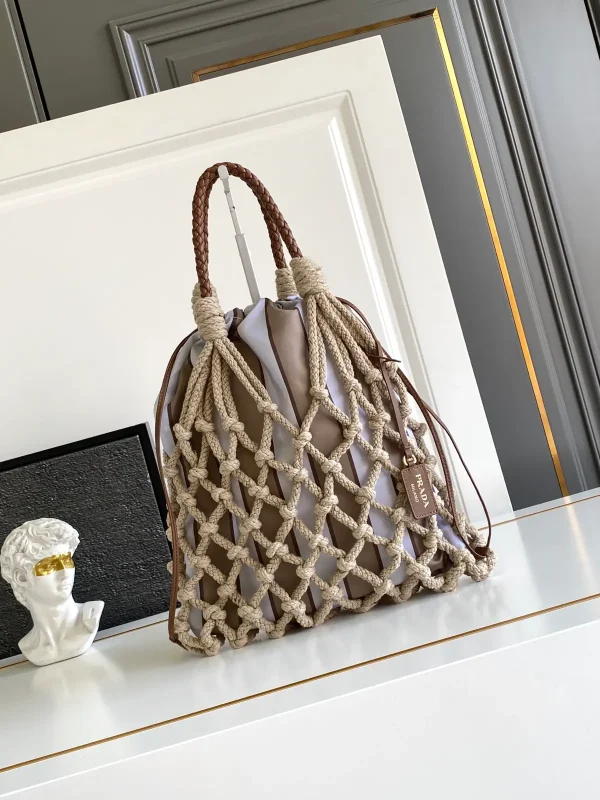 Prada Woven Net Top Handle Bag image 1