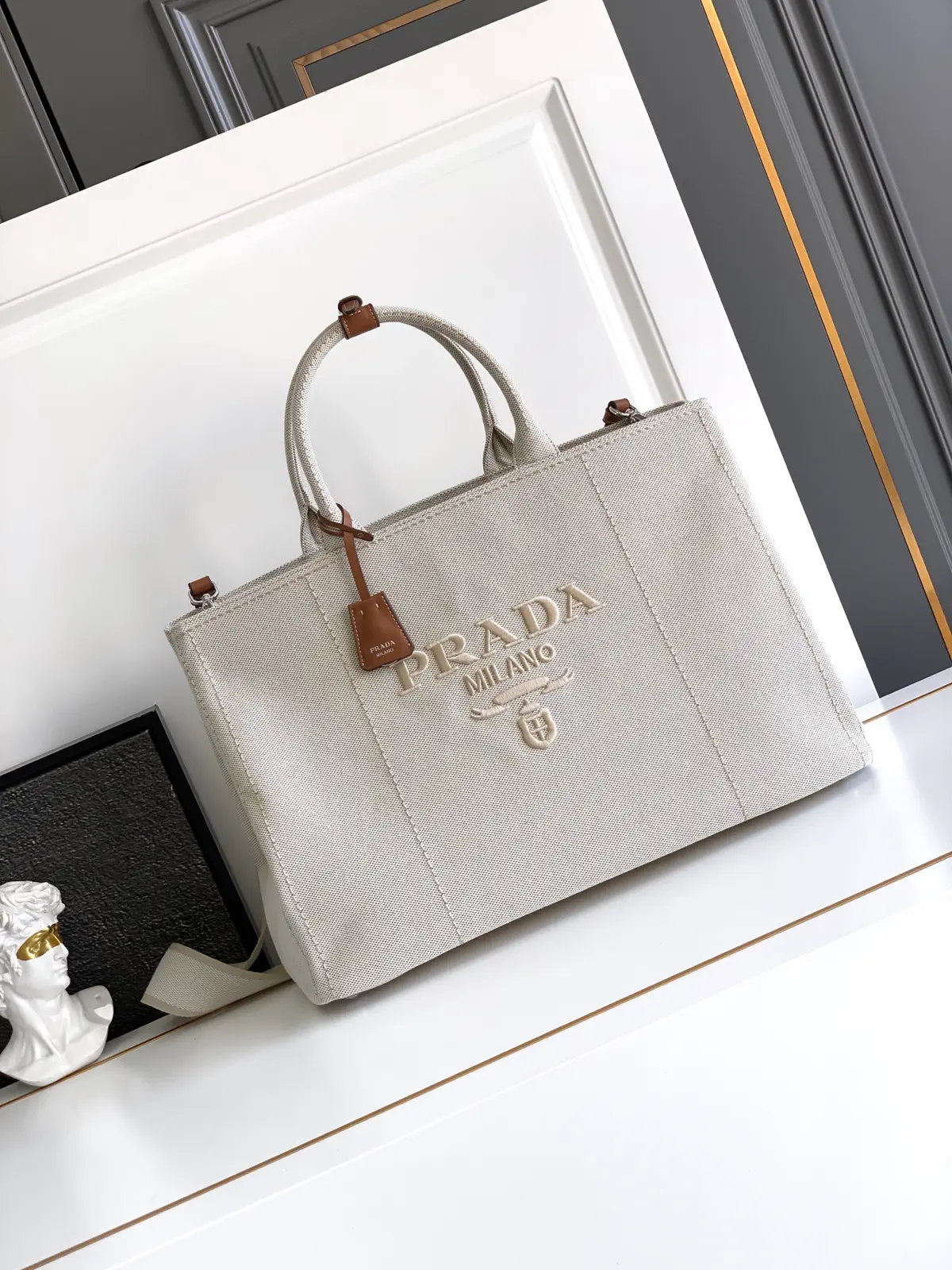 Prada Canvas Tote Bag image 1