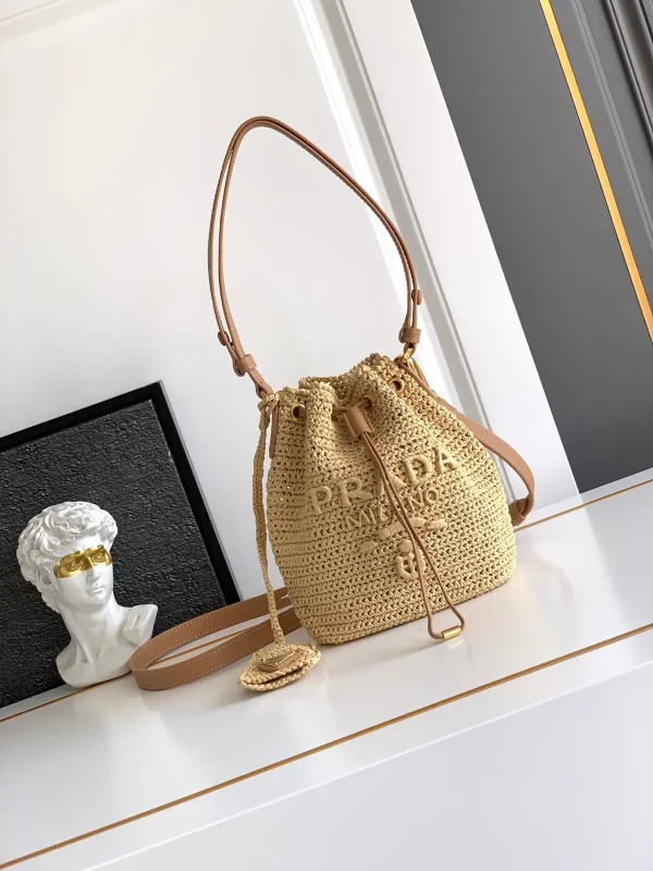 Prada Straw Bucket Bag image 1