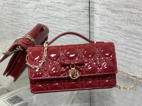 Dior Quilted Bow Charm Top Handle Bag image 1