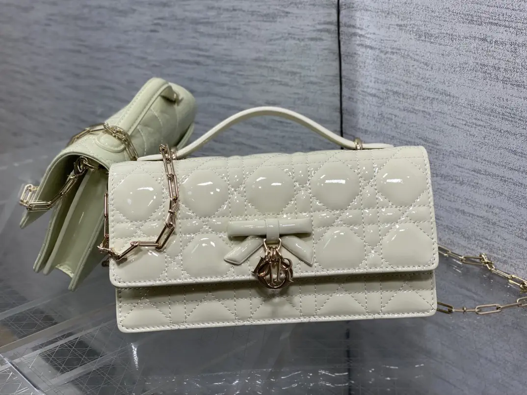 Dior Quilted Bow Charm Top Handle Bag image 1