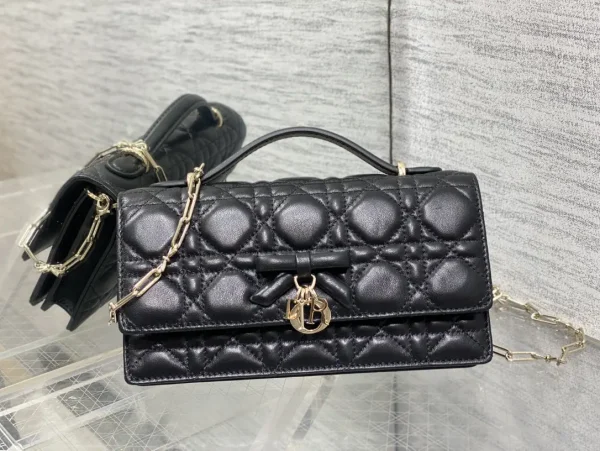 Dior Quilted Bow Charm Top Handle Bag image 1