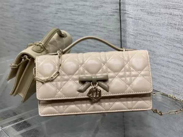 Dior Quilted Bow Charm Top Handle Bag image 1