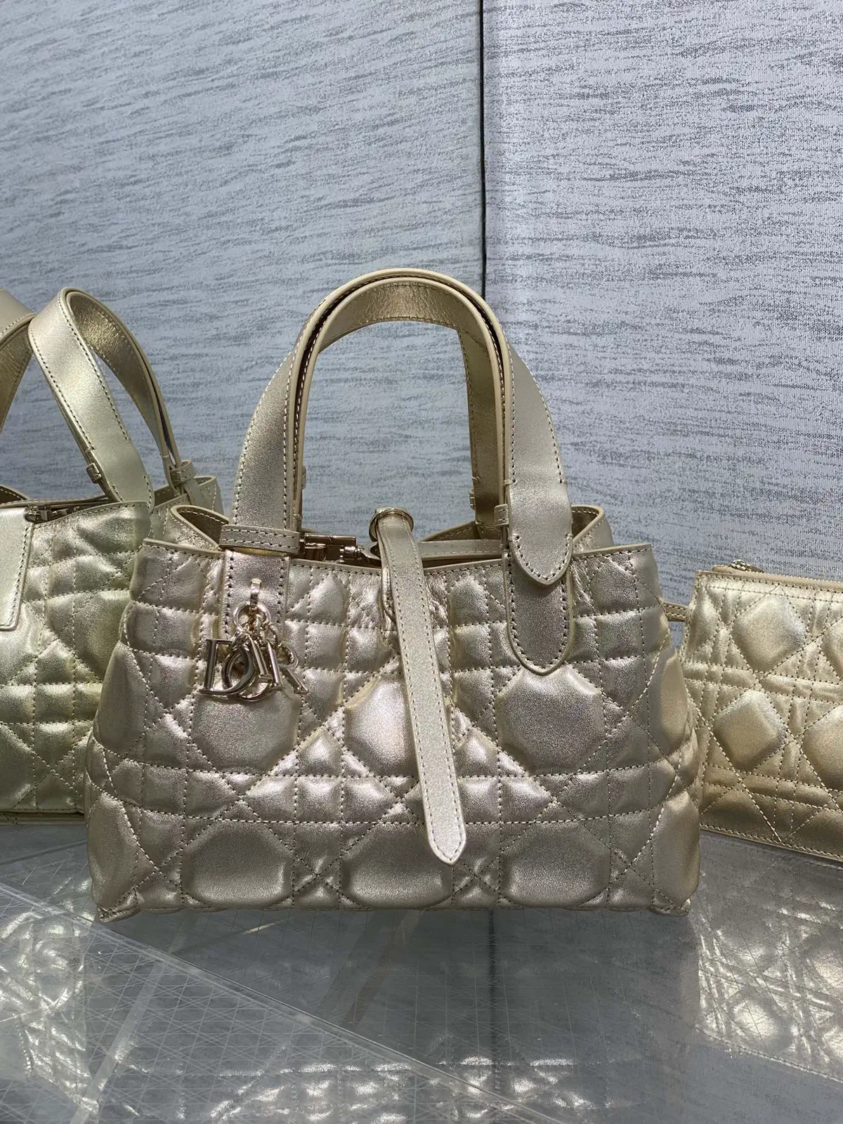 Dior Quilted Top Handle Bag image 1