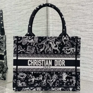 Dior Animal Embroidered Book Tote Bag image 1