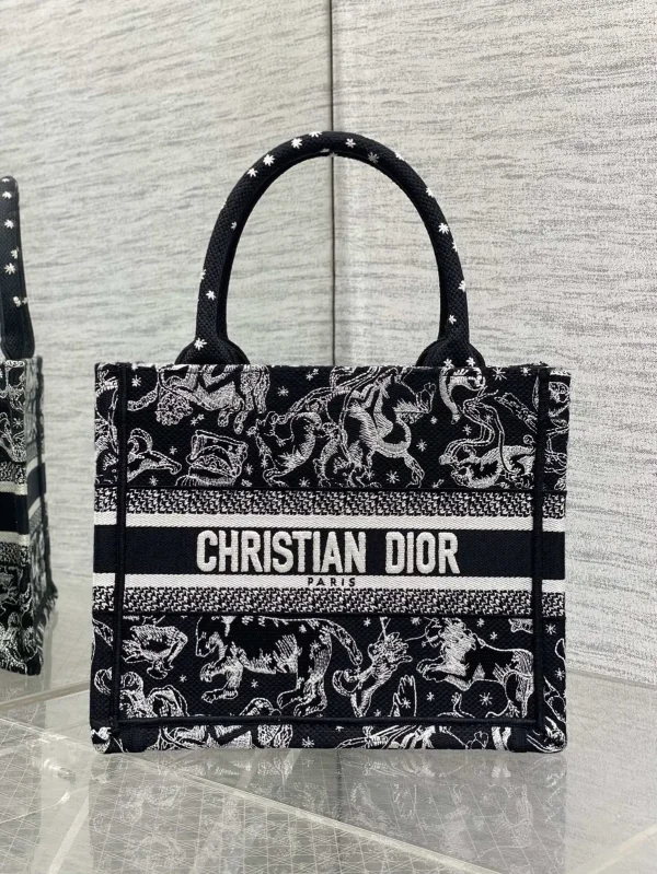 Dior Animal Embroidered Book Tote Bag image 1