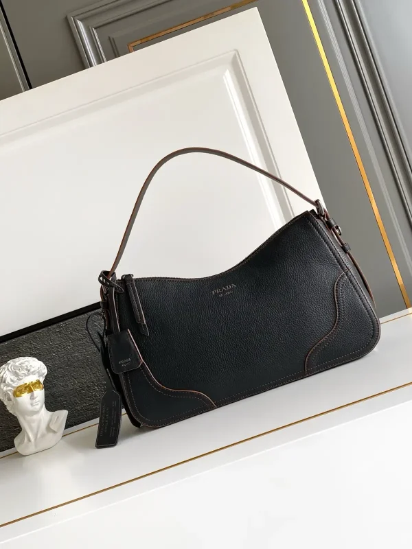 Prada Aimée Leather Hobo Shoulder Bag image 1