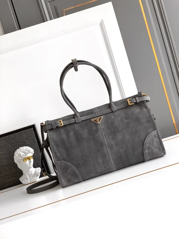 Prada Suede Top Handle Crossbody Bag image 1
