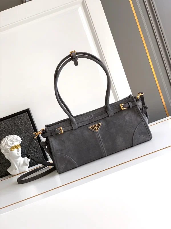 Prada Suede Top Handle Crossbody Bag image 1